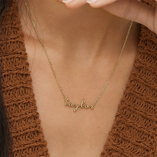 Script Name Necklace